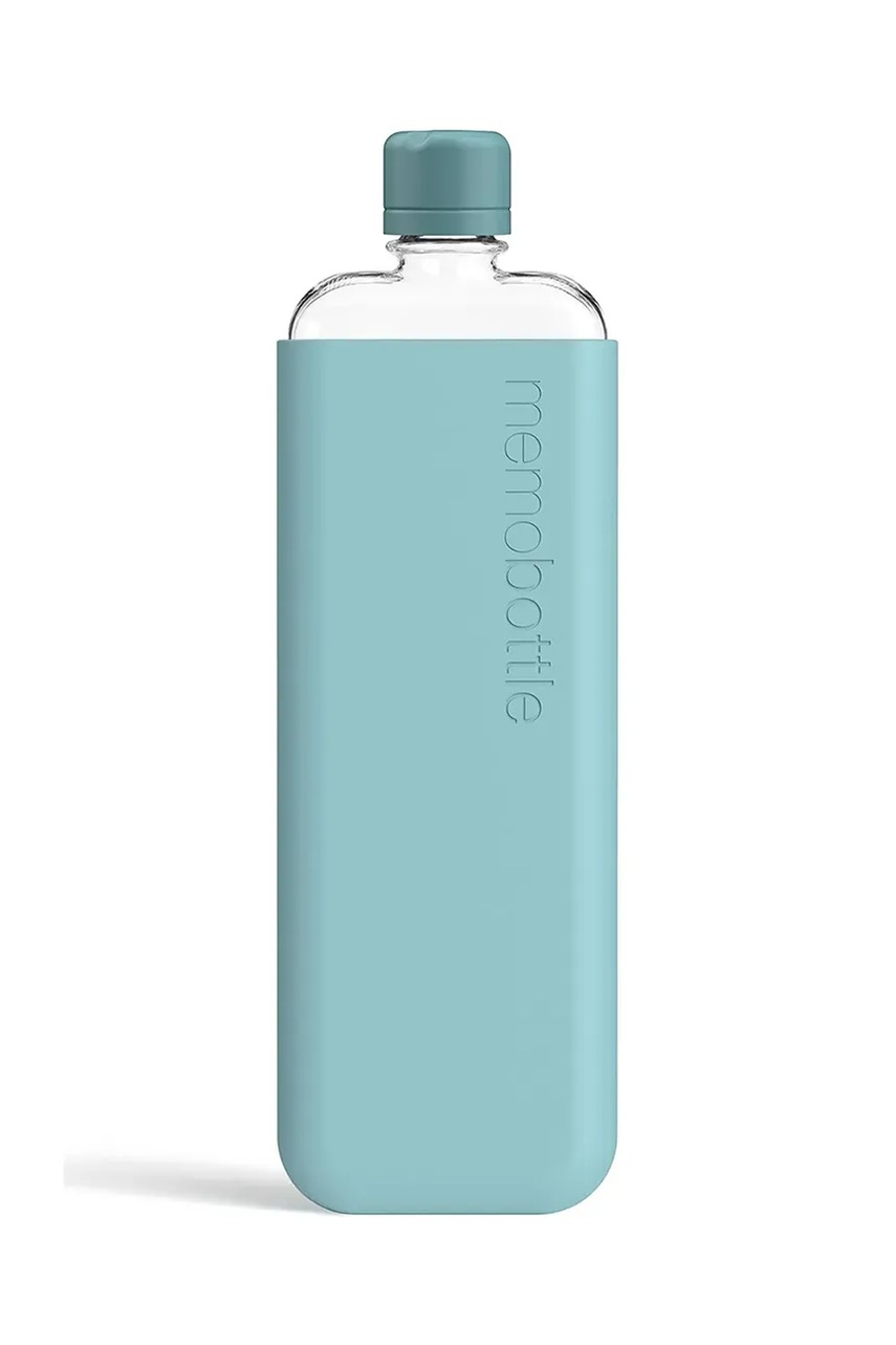 Levně Láhev na vodu Memobottle Original Slim 450 ml tyrkysová barva