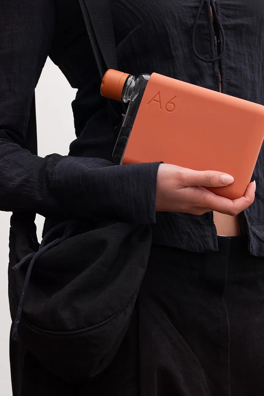 Φιάλη νερού Memobottle Original A6 375 ml χρώμα: πορτοκαλί φωτογραφία