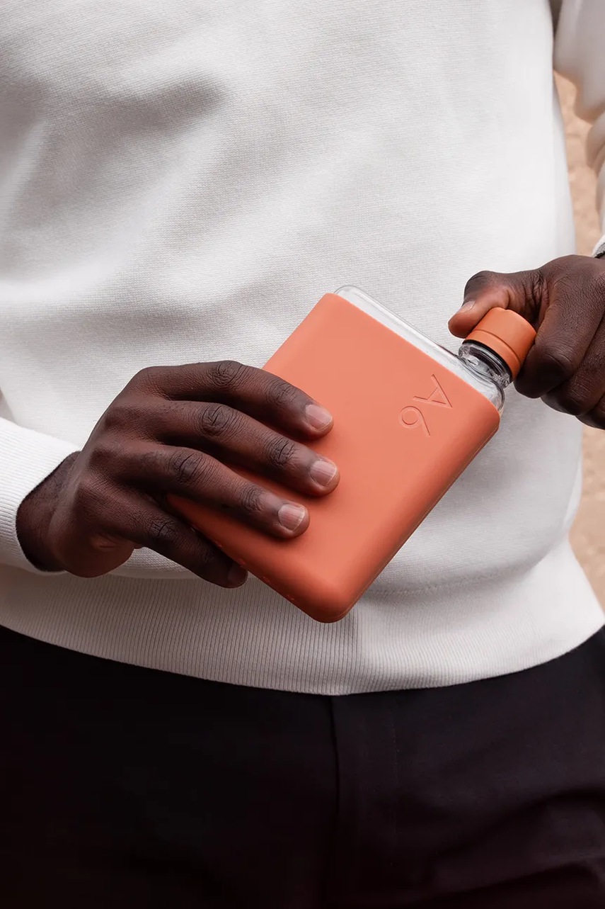 Φιάλη νερού Memobottle Original A6 375 ml χρώμα: πορτοκαλί φωτογραφία