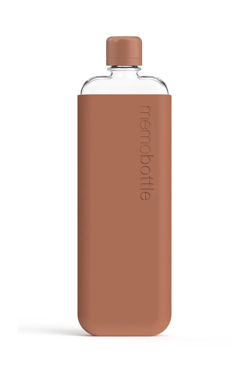 Levně Láhev na vodu Memobottle Original Slim 450 ml oranžová barva