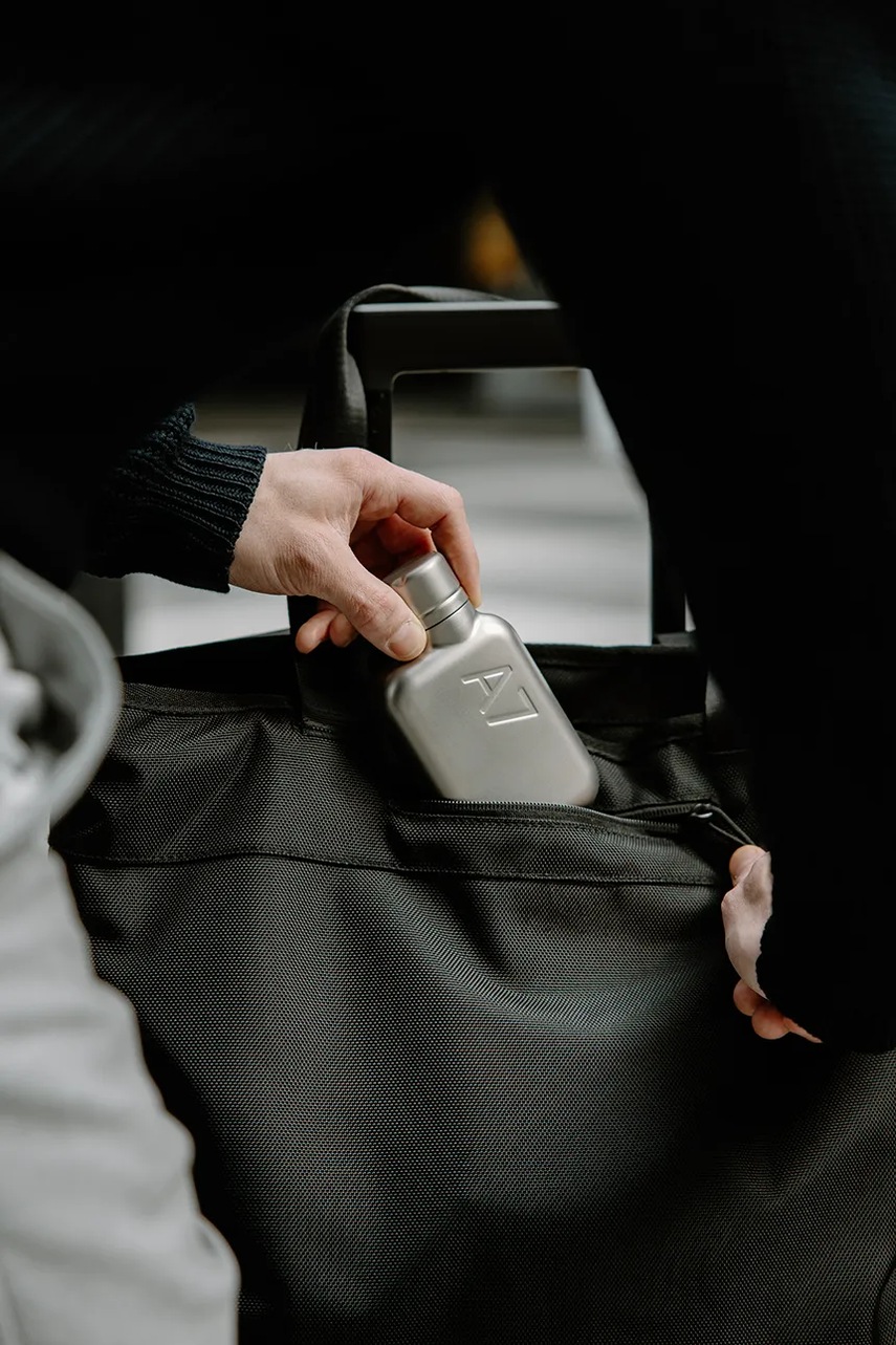 Φιάλη νερού Memobottle Stainless Steel A7 250 ml χρώμα: γκρι φωτογραφία