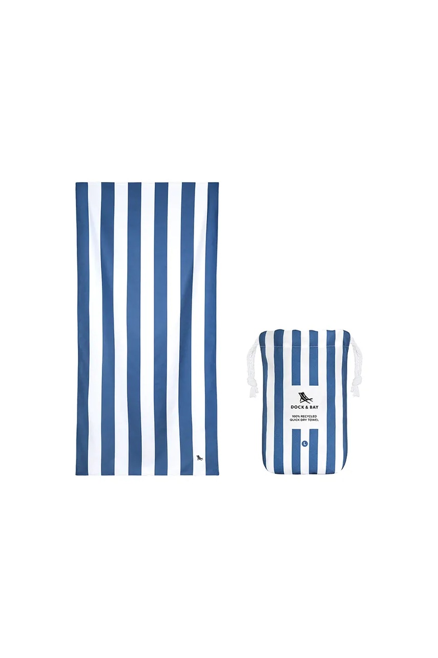 Dock & Bay prosop de plajă cu uscare rapidă Whitsunday Blue 160 x 90 cm culoarea bleumarin