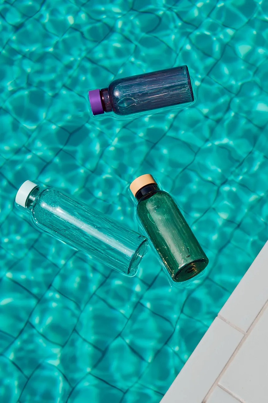 Φιάλη νερού HAY Miz 720 ml χρώμα: πράσινο φωτογραφία