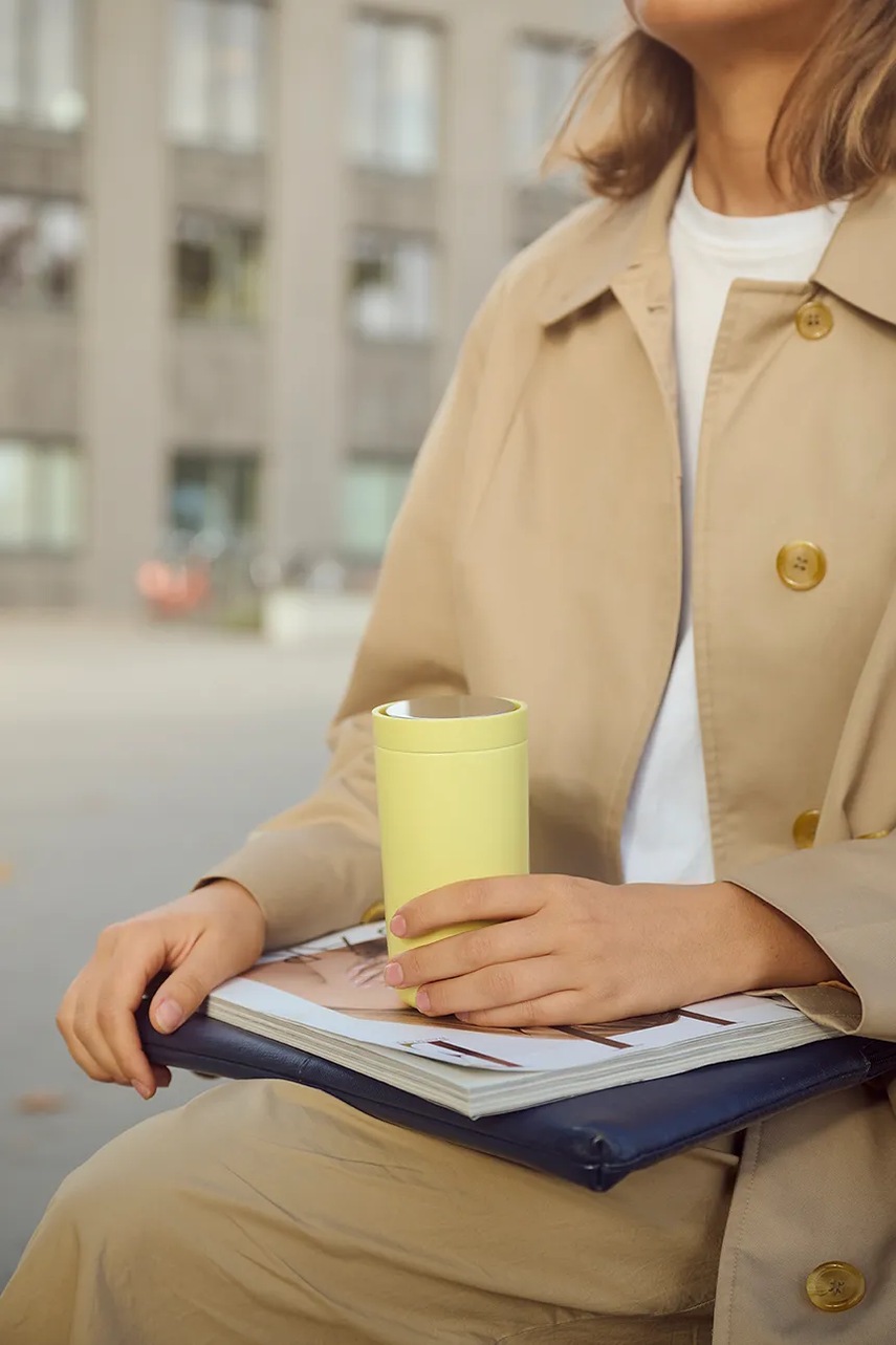 Stelton termosz bögre To Go Click 0,4 L sárga termék 2. képe
