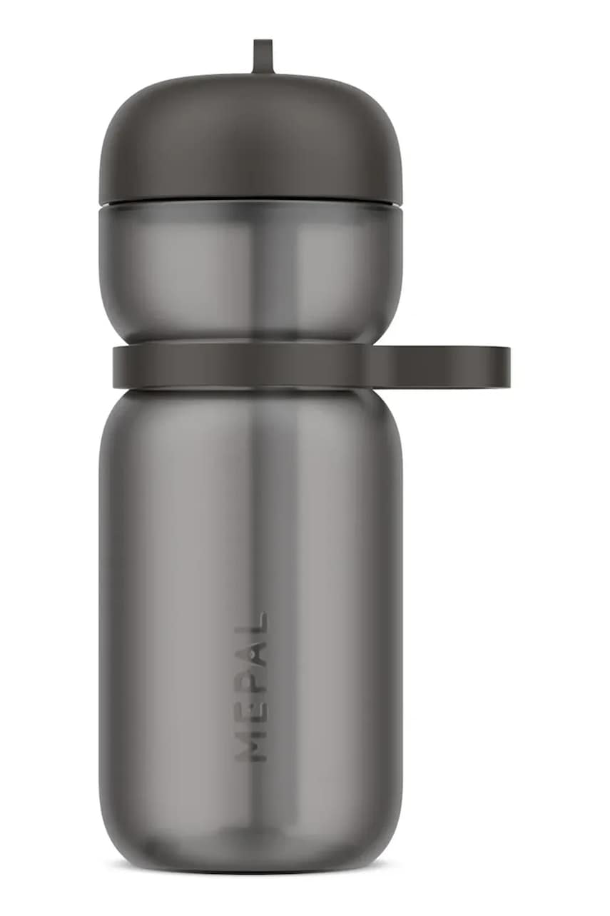 Mepal sticlă sport cu pai Flip Active 600 ml culoarea negru