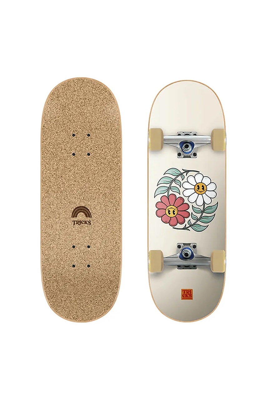 Tricks skateboard pentru copii MINI Yin Yang Flowers 7,87