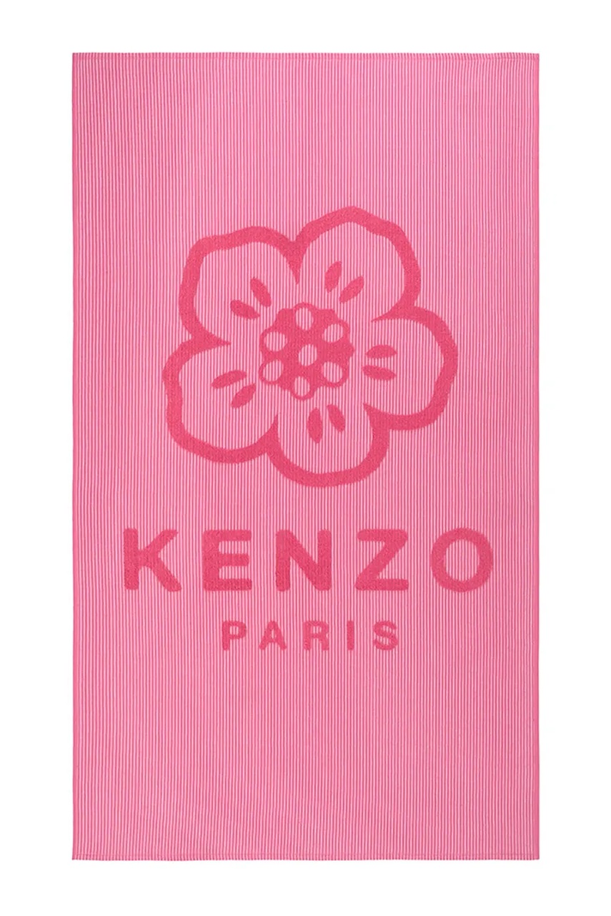 Kenzo prosop de plajă K HANKO Fluo 90 x 160 cm culoarea roz