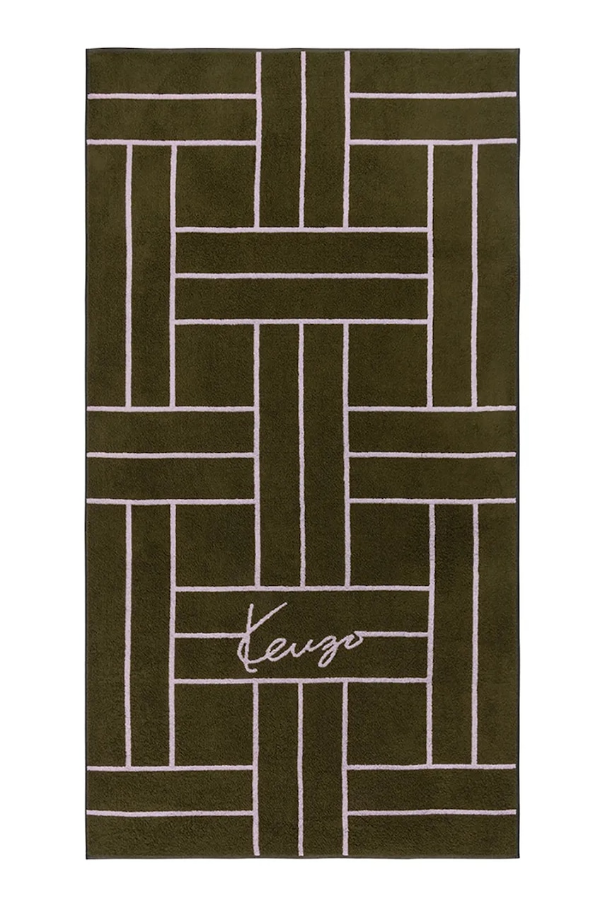 Kenzo prosop de plajă K TATAMI Kaki 90 x 170 cm culoarea verde