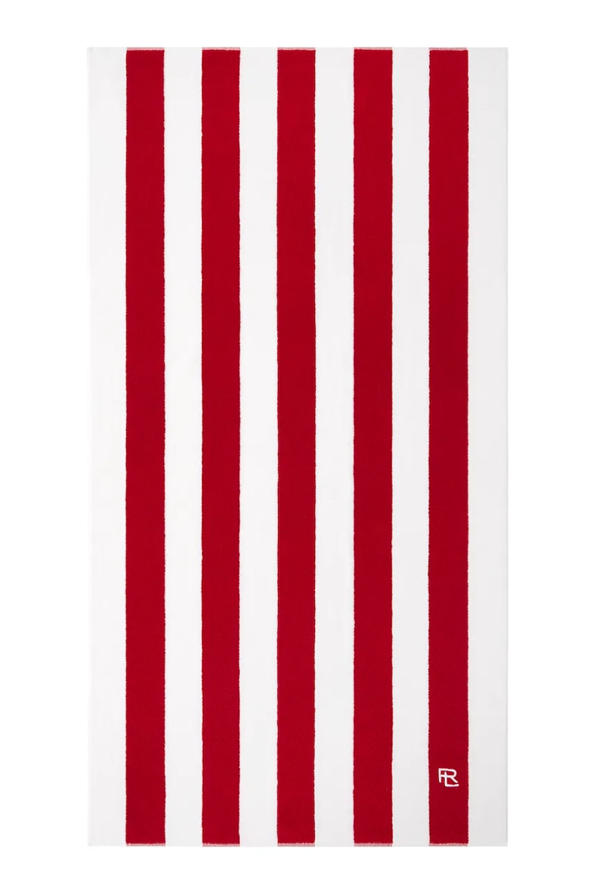 Levně Bavlněný plážový ručník Ralph Lauren HENLEY Red 90 x 170 cm červená barva