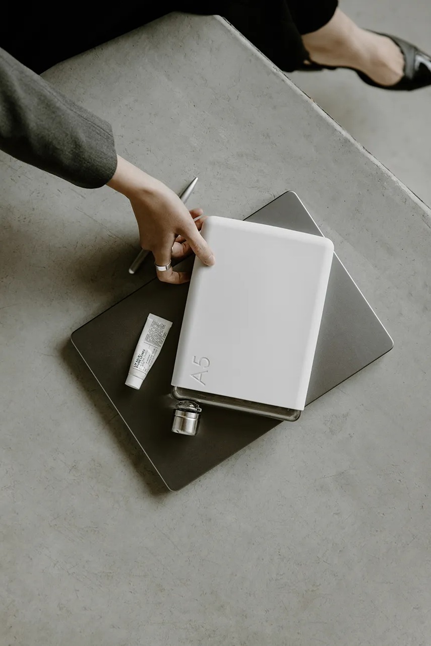 Φιάλη νερού Memobottle Original A5 750 ml χρώμα: γκρι φωτογραφία