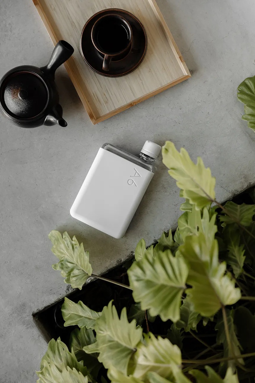 Φιάλη νερού Memobottle Original A6 375 ml χρώμα: γκρι φωτογραφία