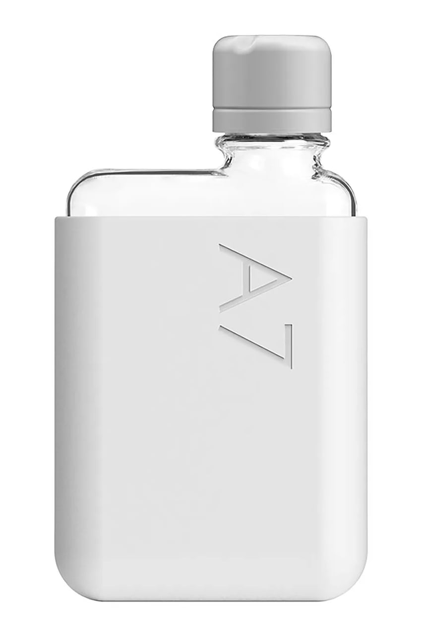 Levně Láhev na vodu Memobottle Original A7 180 ml šedá barva