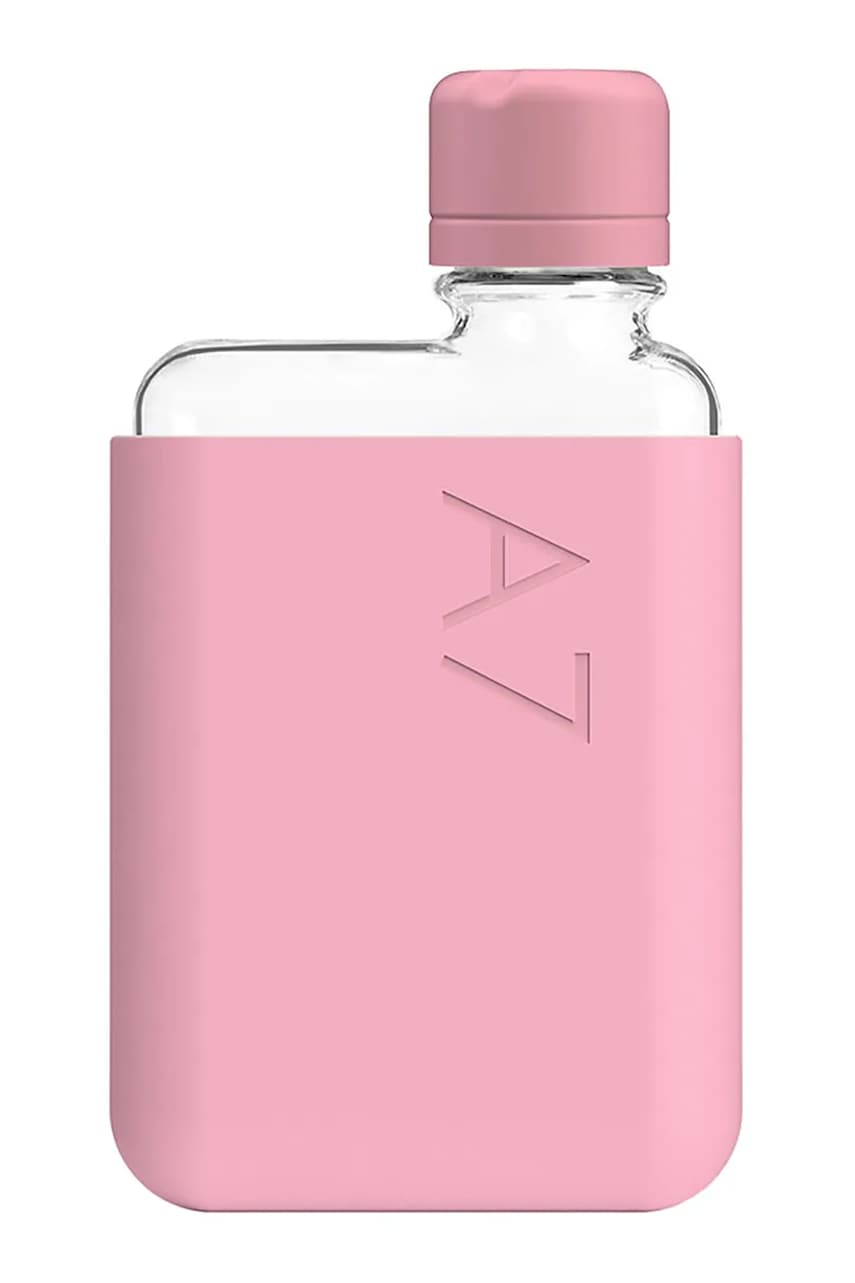 Levně Láhev na vodu Memobottle Original A7 180 ml růžová barva