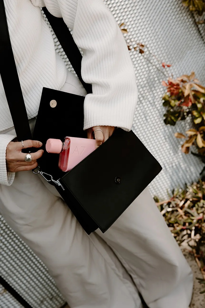 Φιάλη νερού Memobottle Original A7 180 ml χρώμα: ροζ φωτογραφία