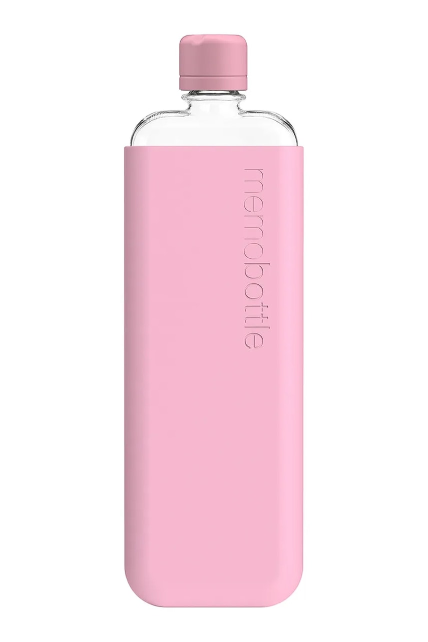 Levně Láhev na vodu Memobottle Original Slim 450 ml růžová barva