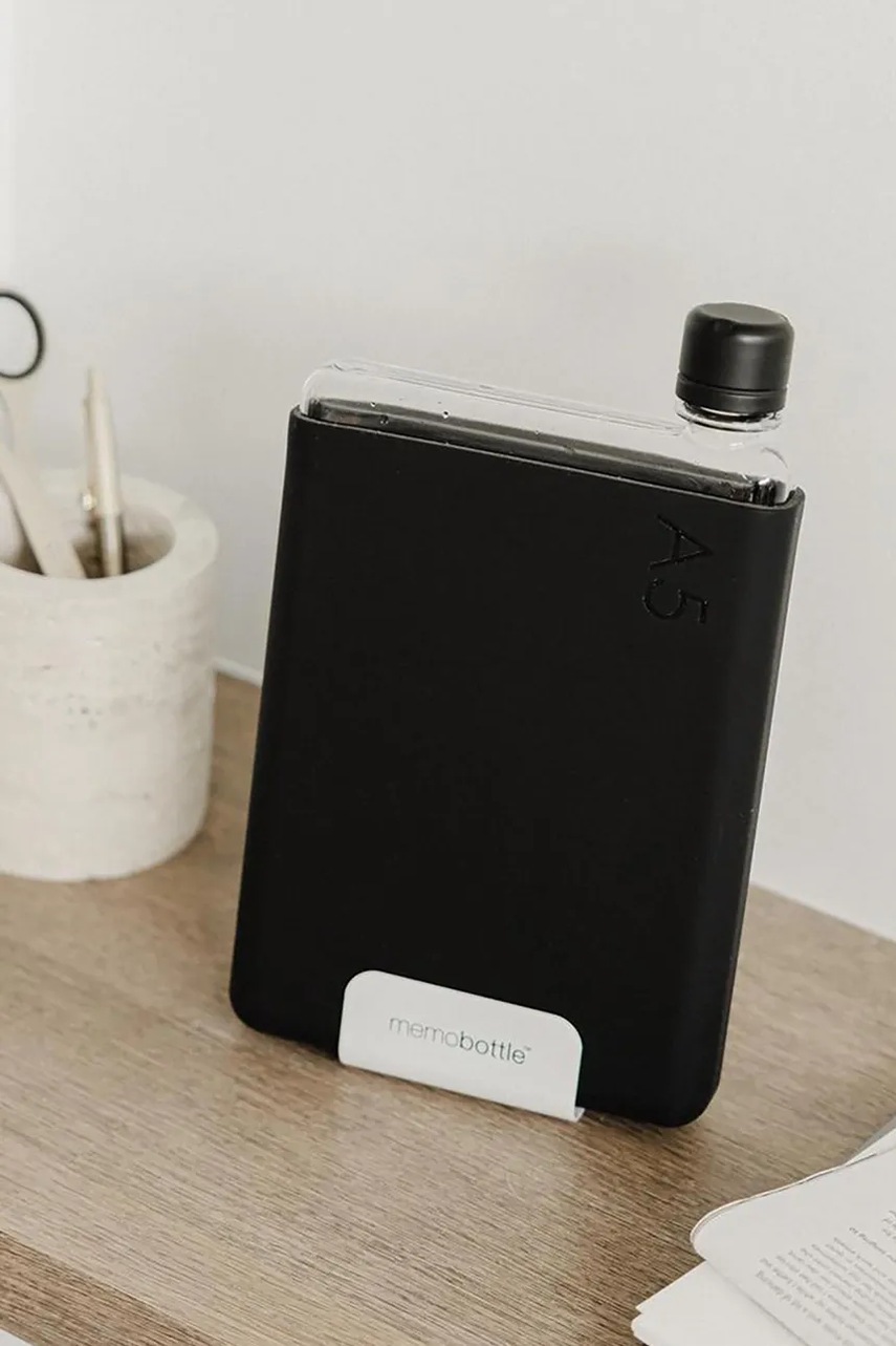 Θήκη για μπουκάλι Memobottle Original A5 750 ml χρώμα: μαύρο φωτογραφία