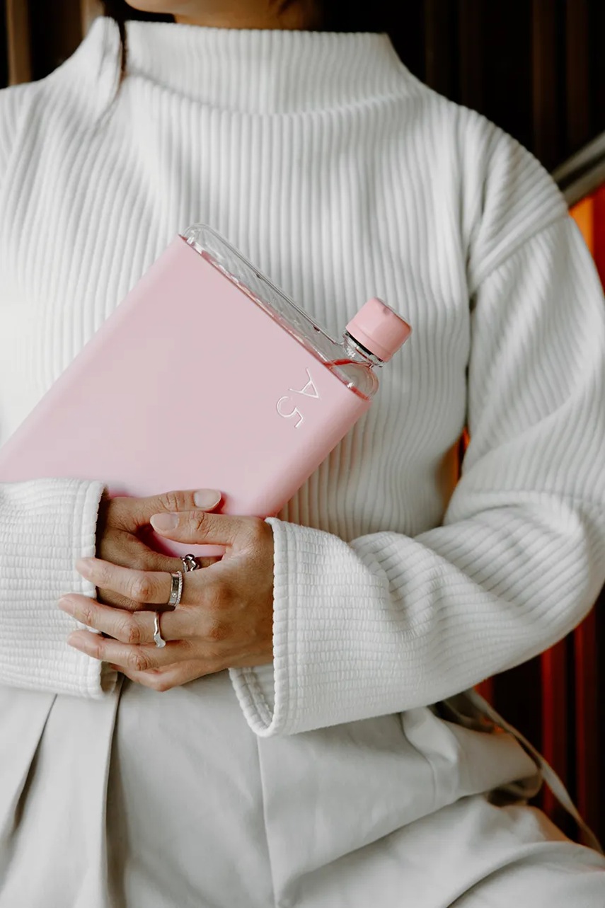 Θήκη για μπουκάλι Memobottle Original A5 750 ml χρώμα: ροζ φωτογραφία