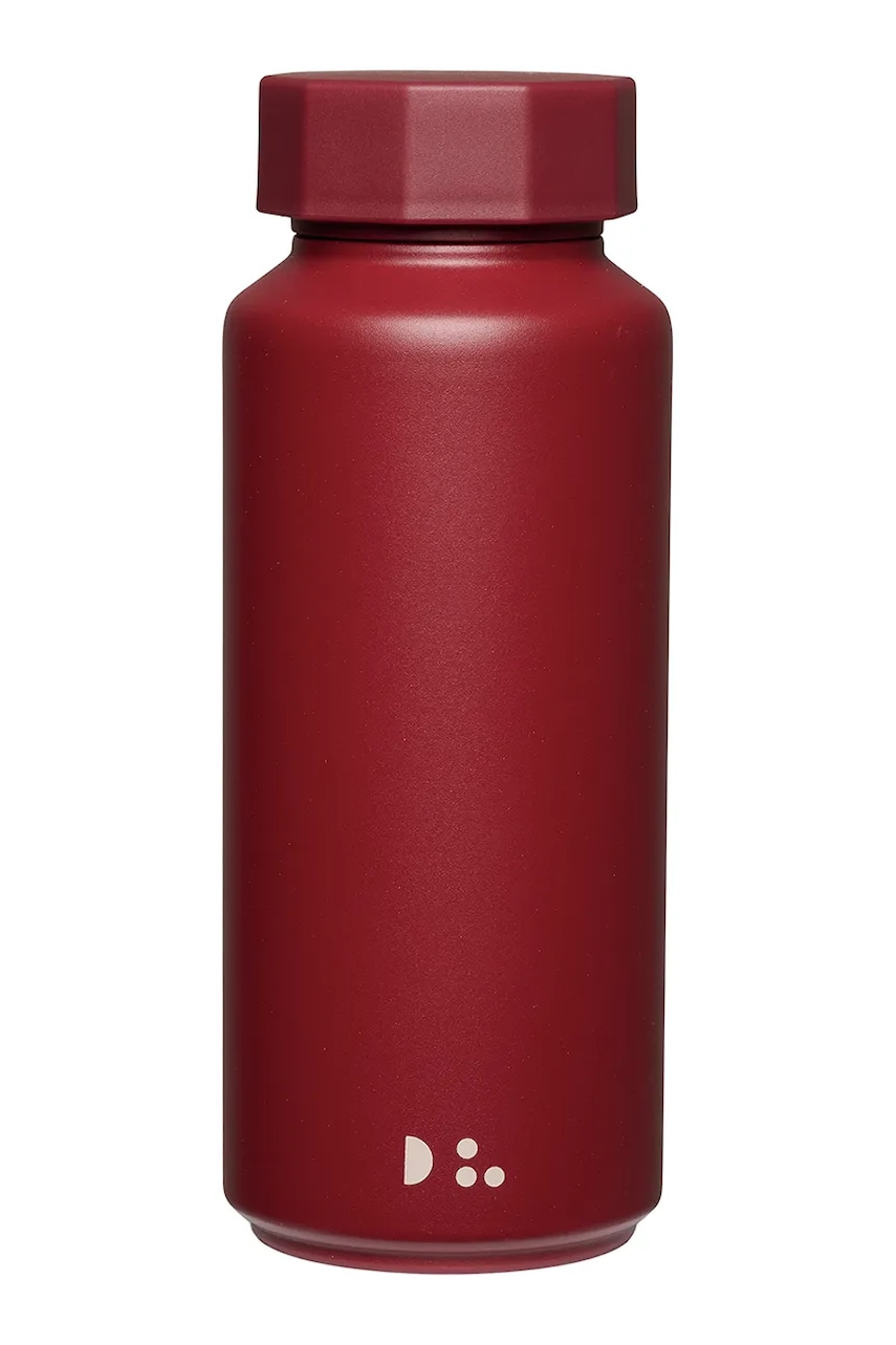 Design Letters sticlă termică Tone On Tone 0,5 l culoarea bordo