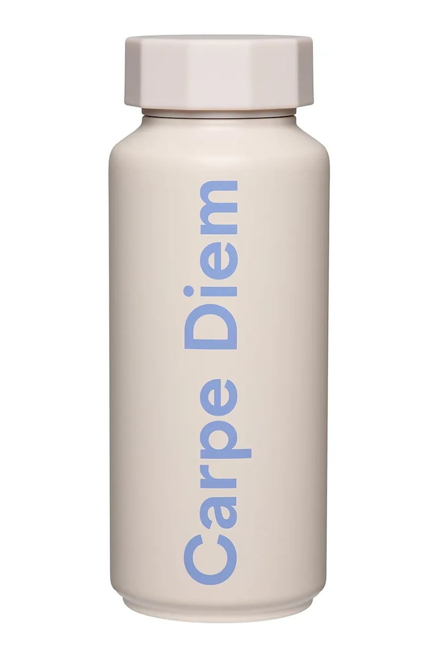 Levně Termoláhev Design Letters Tone On Tone 0,5 L béžová barva