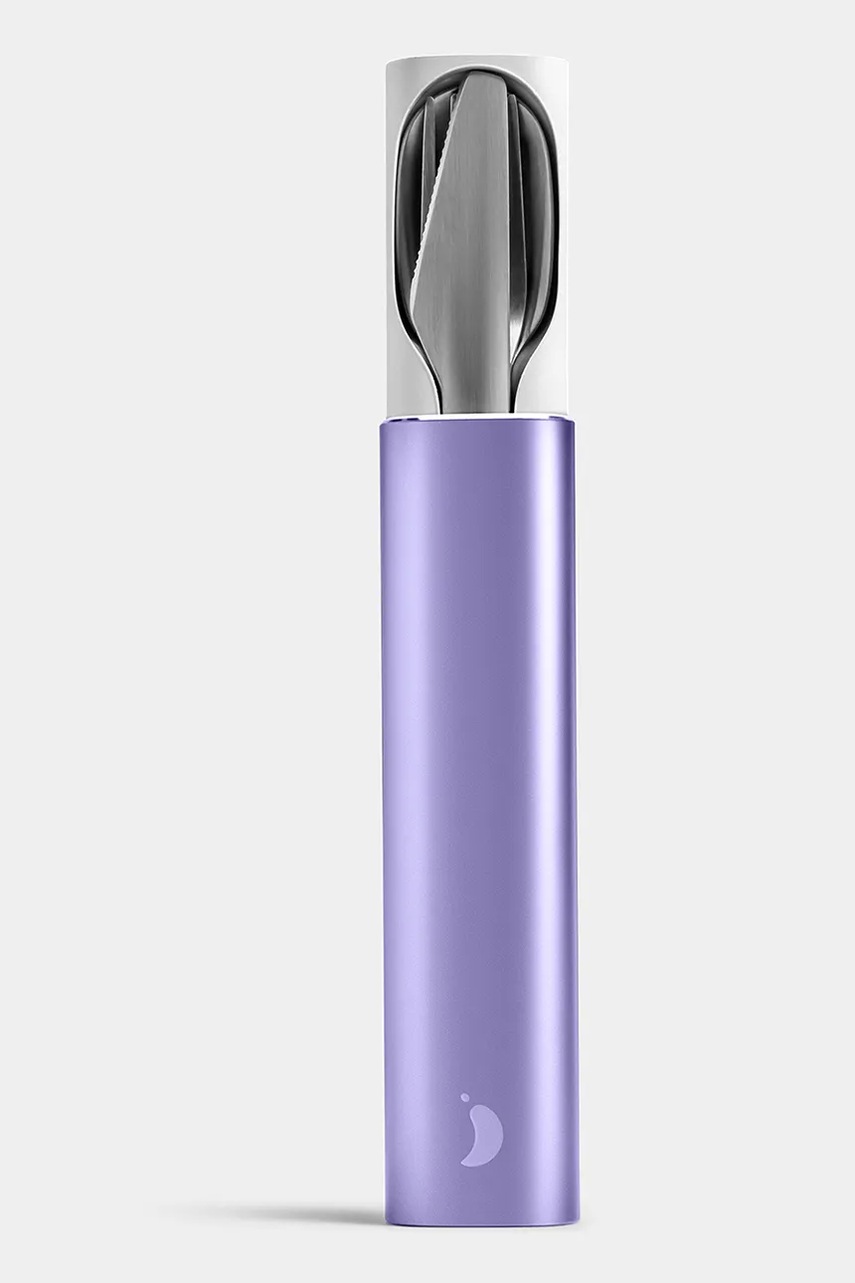 Chillys set de tacâmuri într-o cutie Matte Metallic culoarea violet