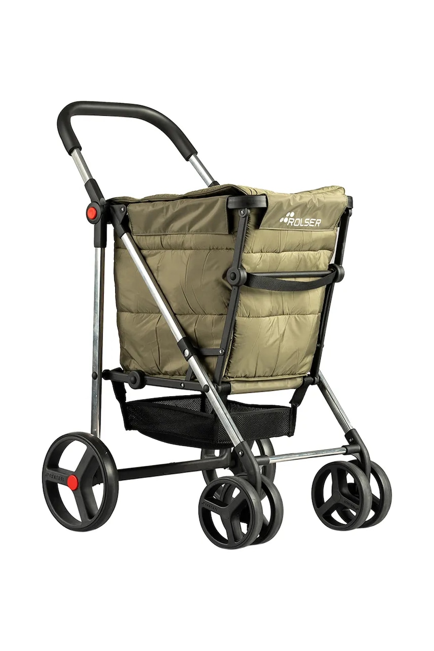 Rolser cărucior de cumpărături Basket Polar 4B 58 L culoarea verde