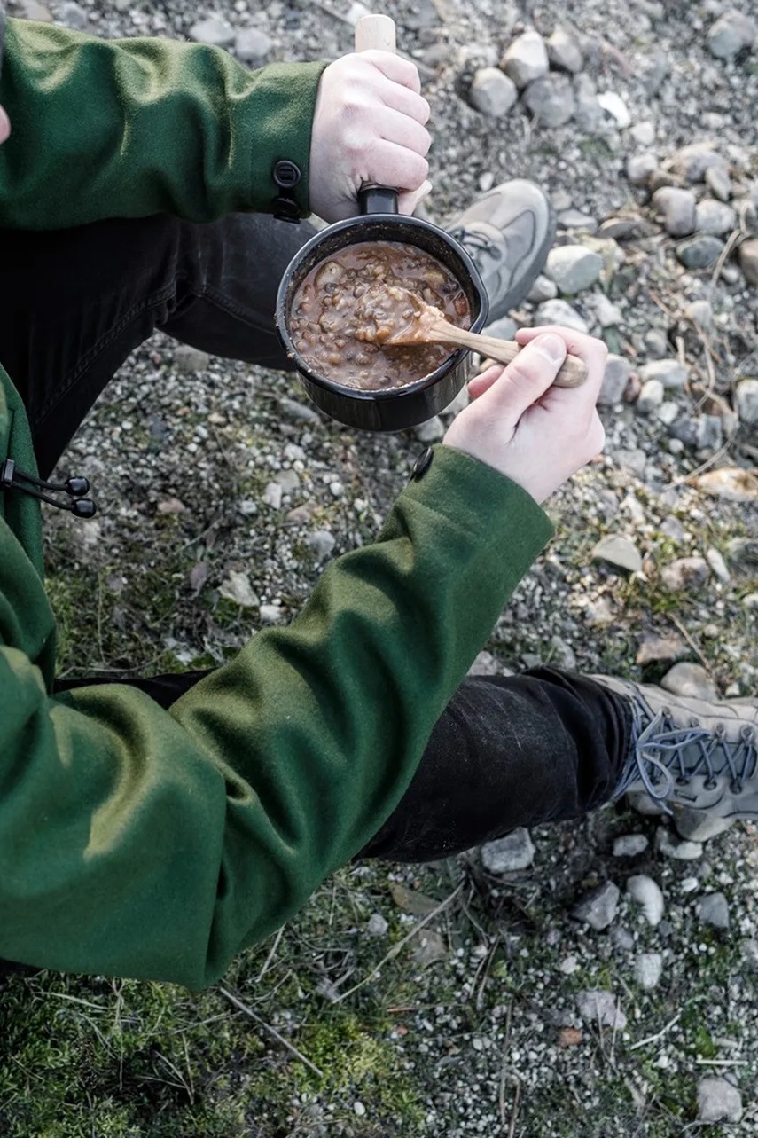 Κατσαρολάκι ταξιδίου Petromax Enamel Saucepan 0,5 L χρώμα: μαύρο φωτογραφία