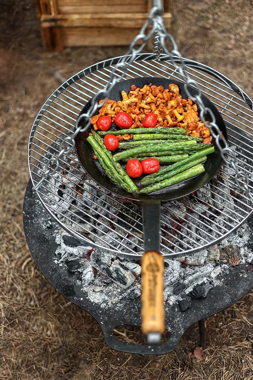 Σχάρα κρεμαστή πάνω από τη φωτιά Petromax 2,7 x 50 cm χρώμα: γκρι φωτογραφία