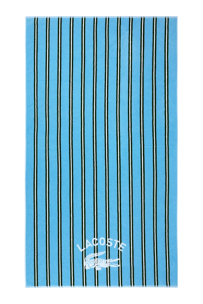 E-shop Bavlněný plážový ručník Lacoste LSUNSTRI Baltic 90 x 160 cm