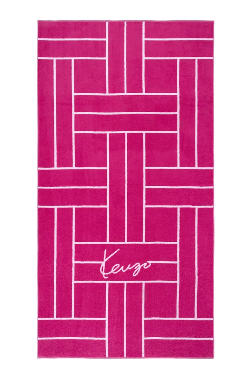 Βαμβακερή πετσέτα θαλάσσης Kenzo KTATAMI Fuchsia 90 x 170 cm
