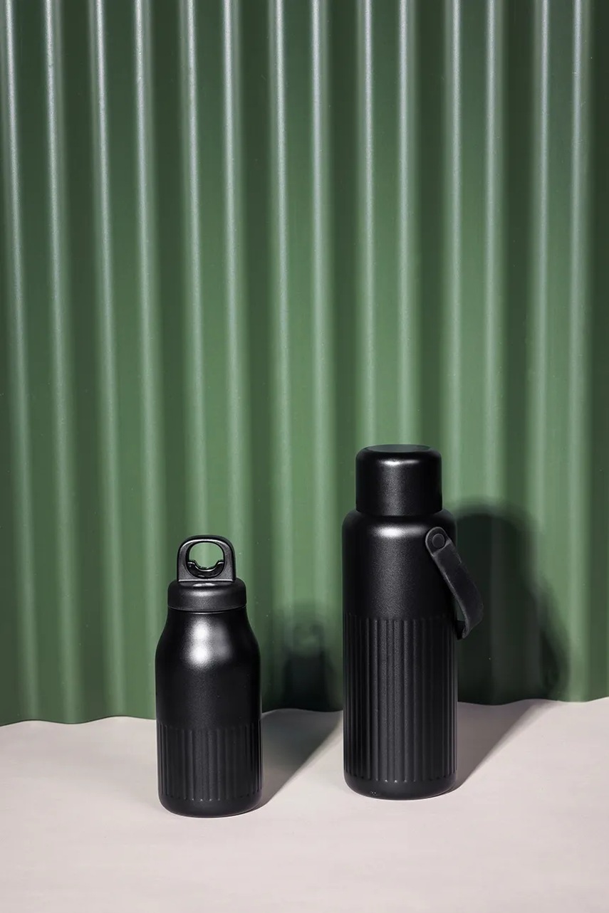 Θερμός από ανοξείδωτο ατσάλι με επίστρωση πούδρας Sagaform 1 λίτρο φωτογραφία