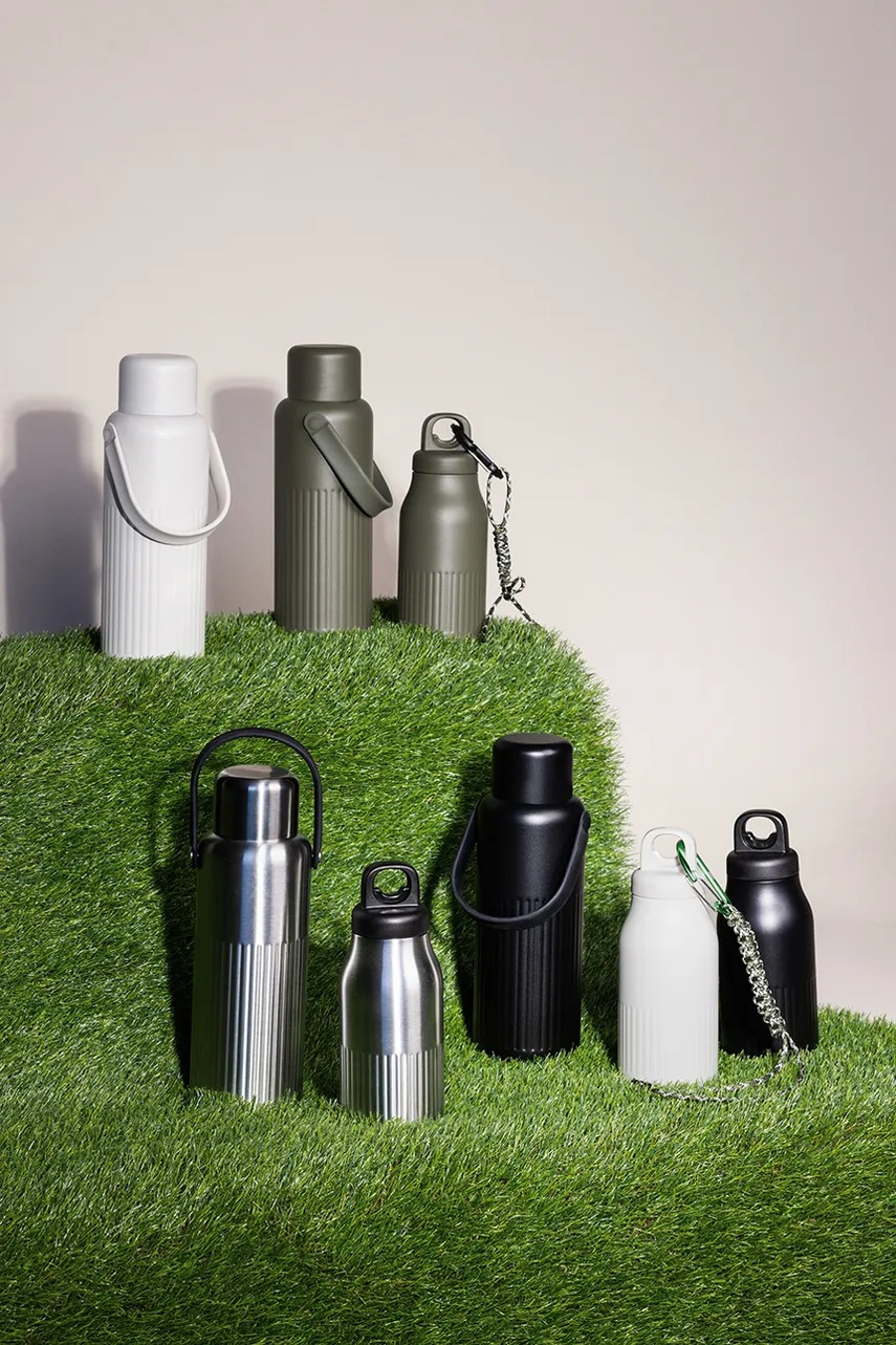 Θερμός από ανοξείδωτο ατσάλι με επίστρωση πούδρας Sagaform 1 λίτρο φωτογραφία