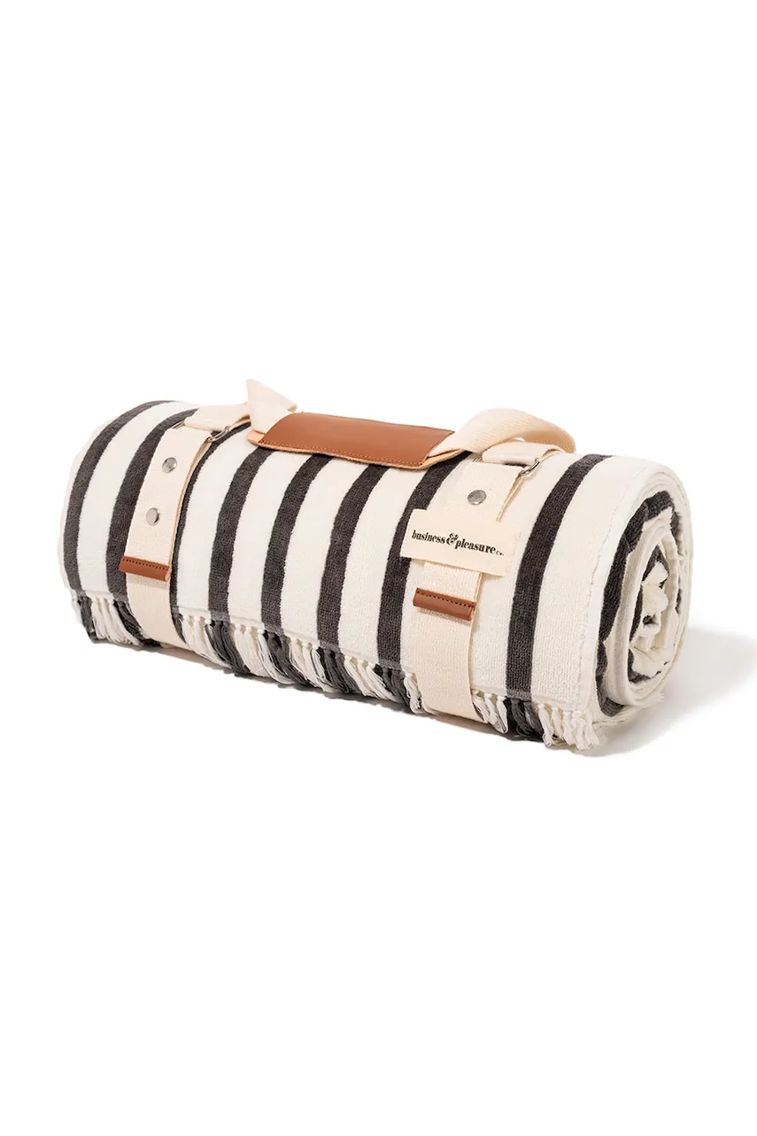 Business & Pleasure Co. κουβέρτα πικνίκ βαμβακερή 173 x 173 cm BPA.BKT.MON.BLK μαύρο ONE SIZE