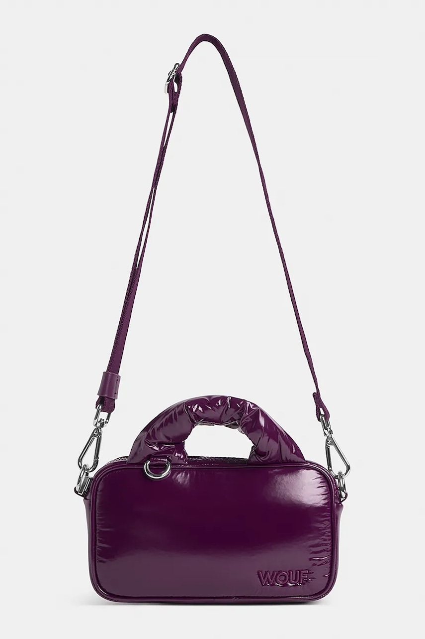 WOUF torebka na ramię Plum 20 x 12 x 5 cm