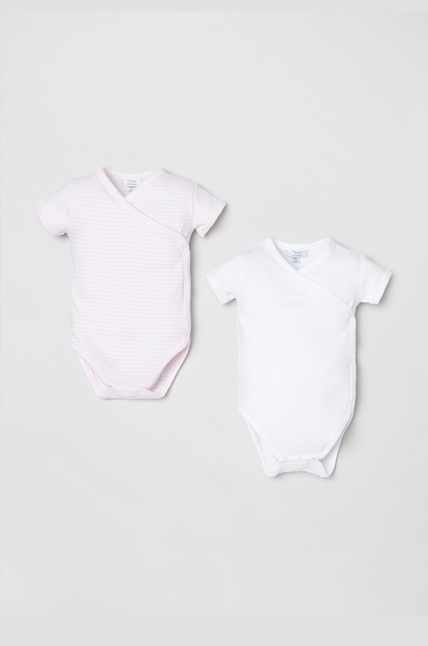 

Бебешко боди от памук OVS (2-pack) в розово, Розов