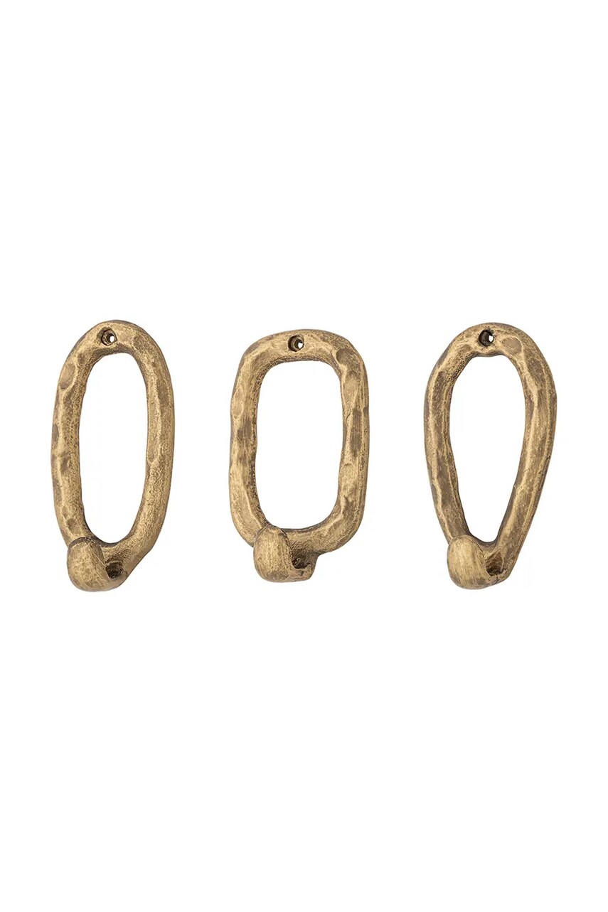 Bloomingville umeras de perete Cias 3-pack culoarea galben
