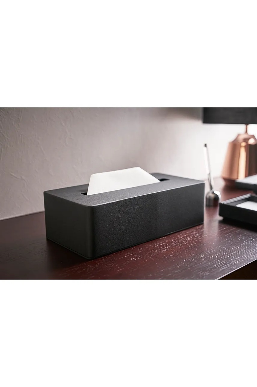 Κουτί για χαρτομάντηλα Yamazaki Tower χρώμα: μαύρο φωτογραφία