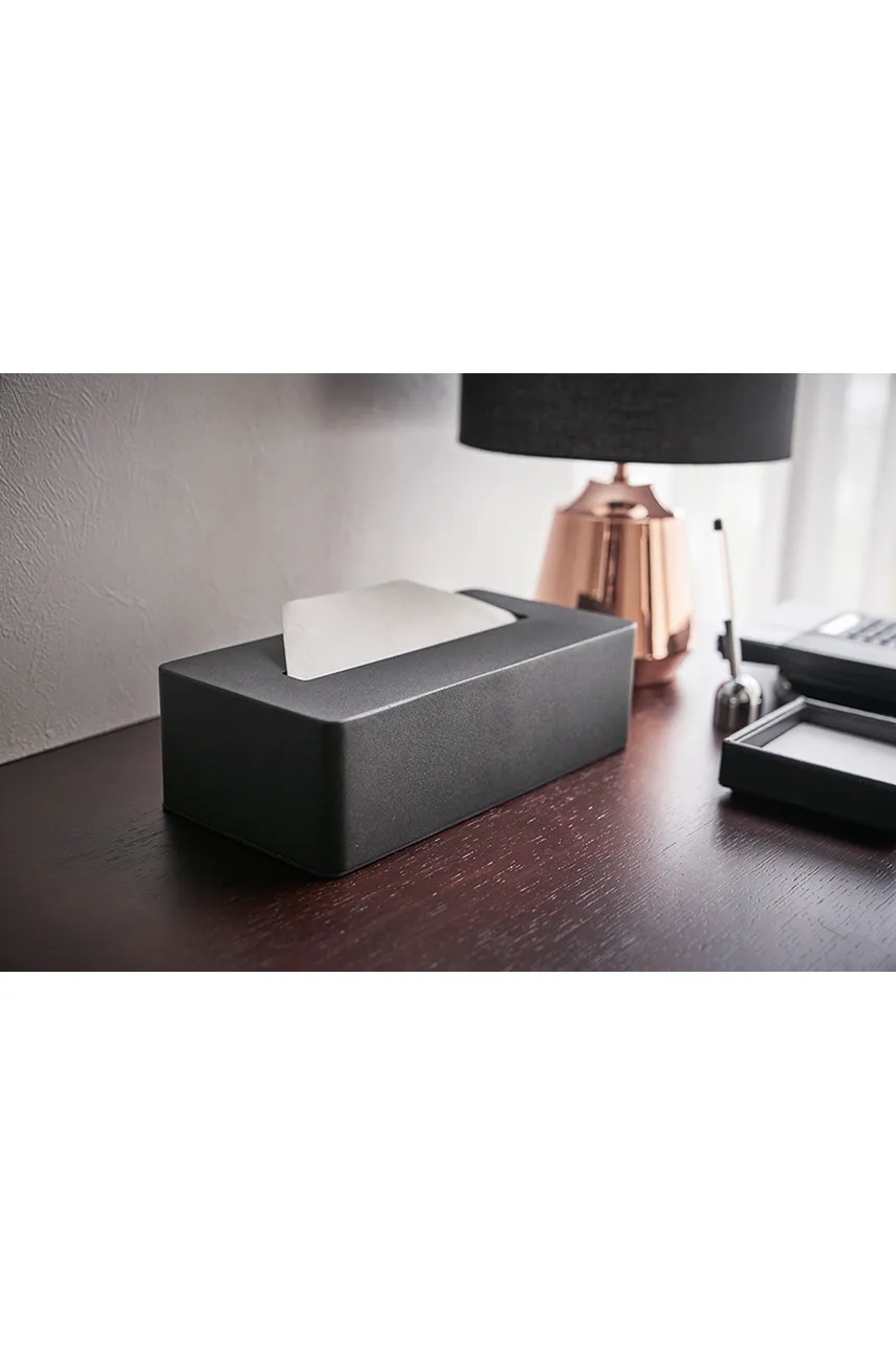 Κουτί για χαρτομάντηλα Yamazaki Tower χρώμα: μαύρο φωτογραφία