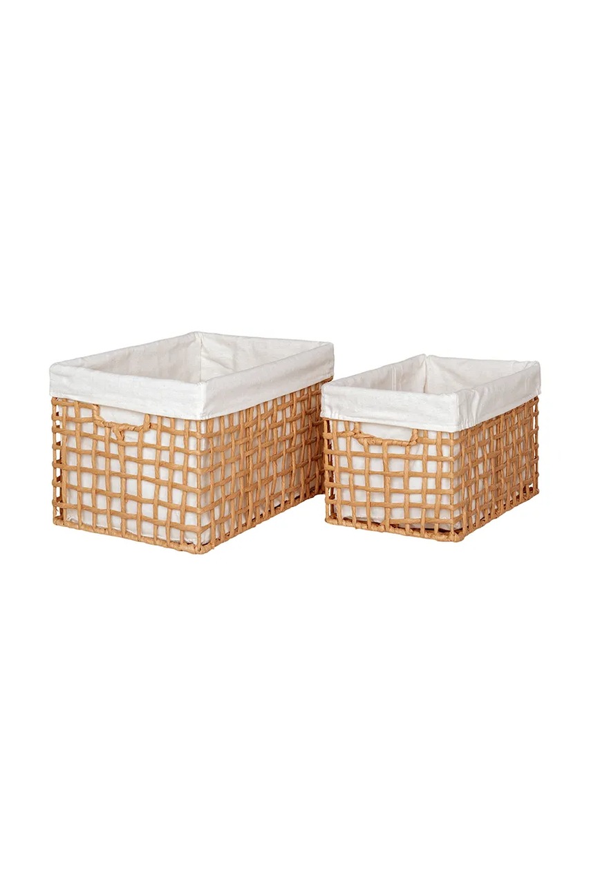 Levně Sada úložných košů House Nordic Bustelo Baskets 2-pack béžová barva