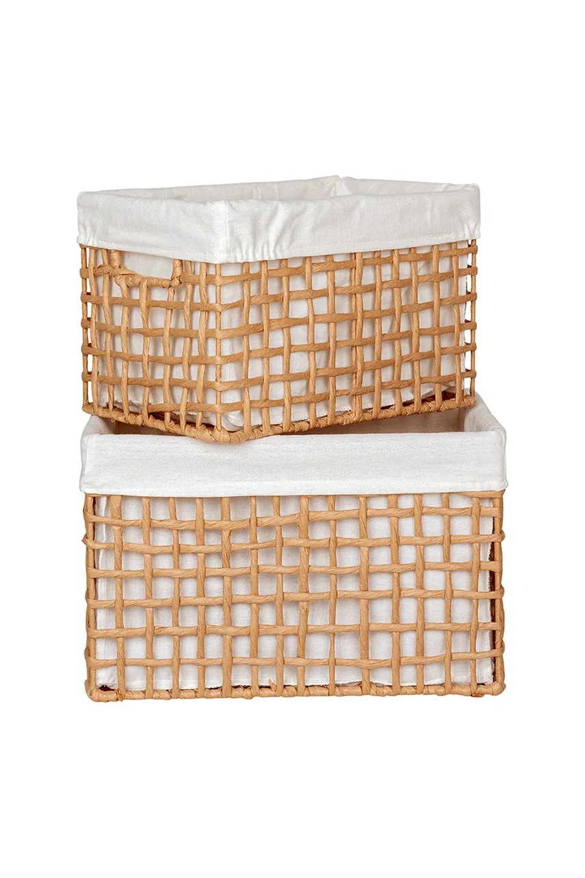 Σετ από καλάθια αποθήκευσης House Nordic Bustelo Baskets 2-pack χρώμα: μπεζ φωτογραφία