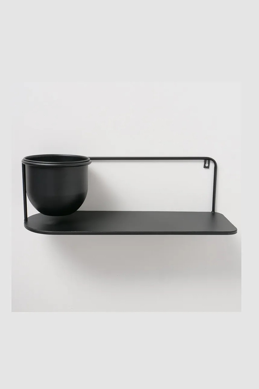 Ράφι τοίχου Boltze Pluto χρώμα: μαύρο φωτογραφία