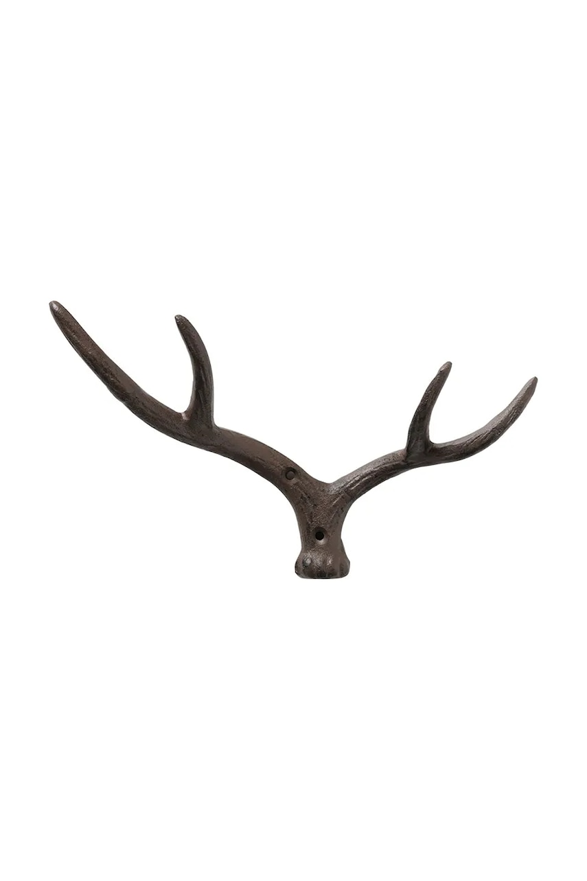 Boltze cuier de perete pentru haine Antler 17 cm culoarea negru