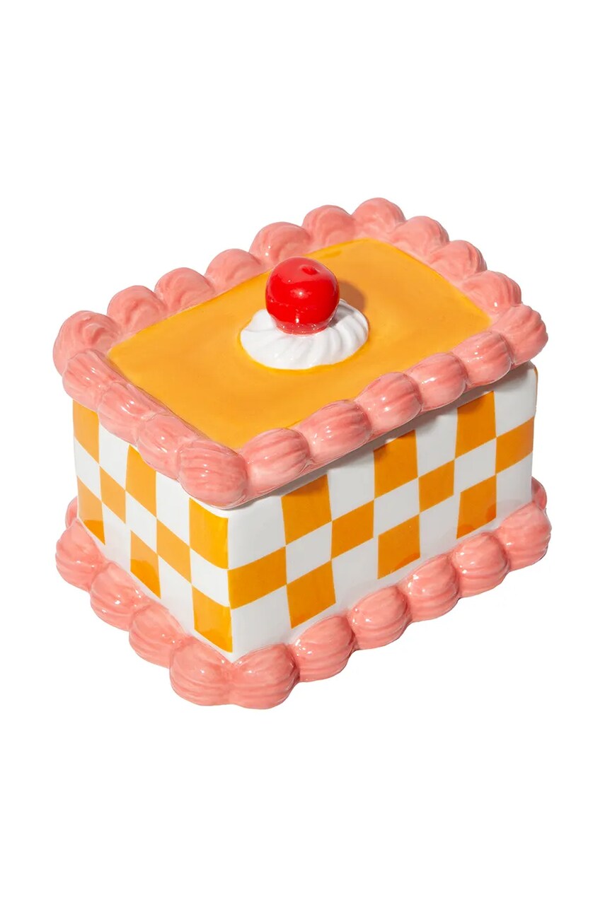 DOIY recipient cu capac Sweetie culoarea portocaliu