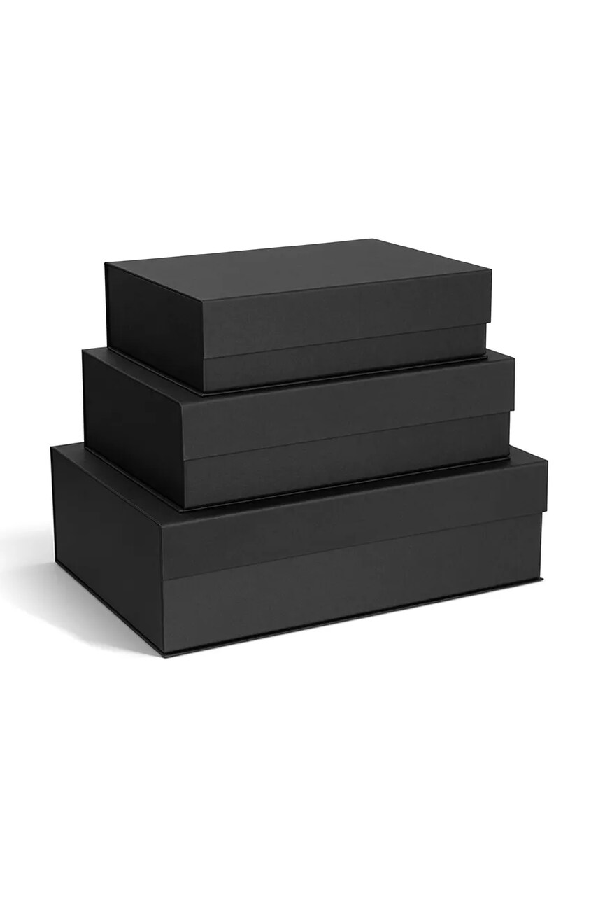 Bigso Box of Sweden set de cutii de depozitare 3-pack culoarea gri