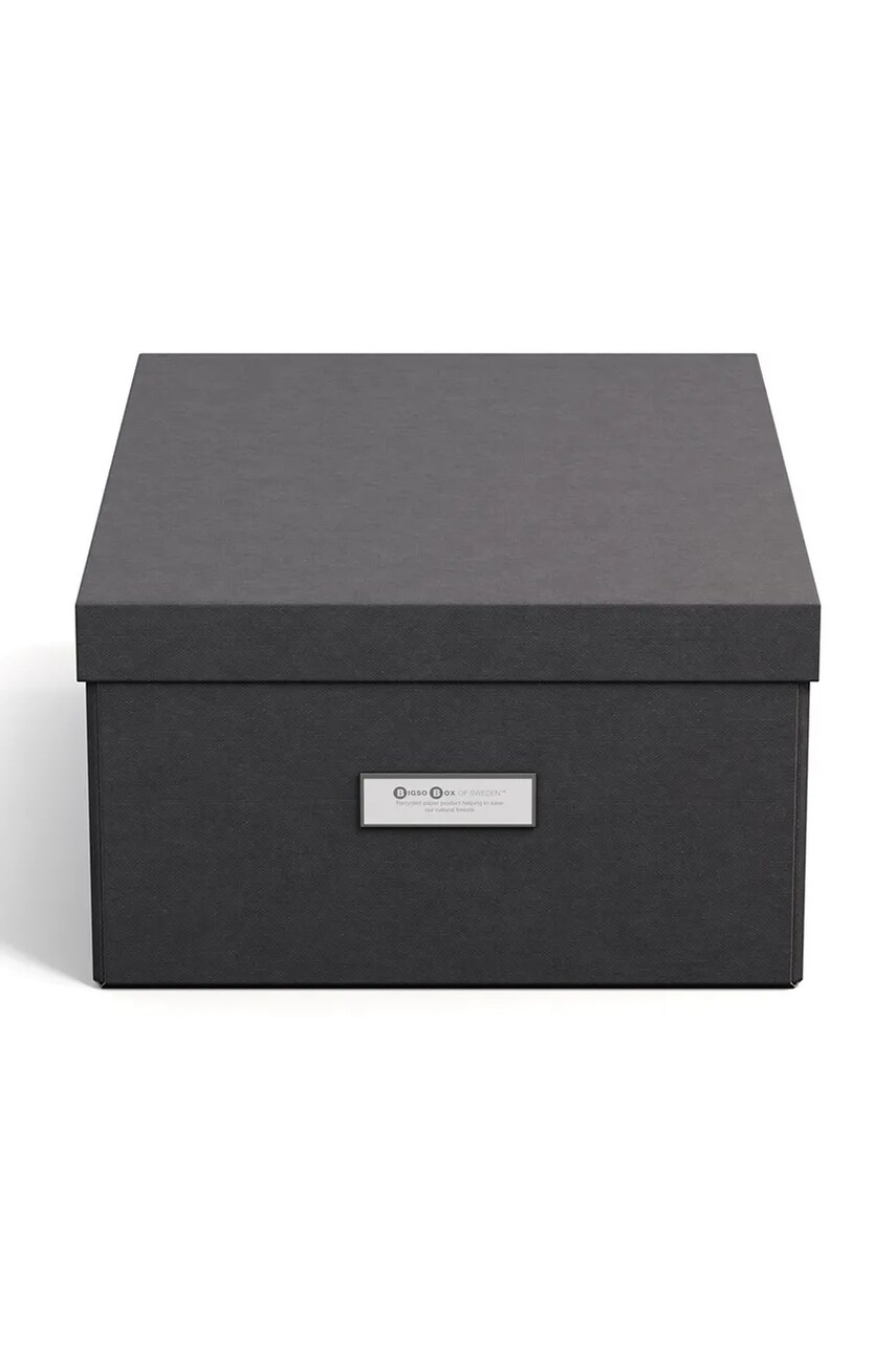 Levně Úložný box Bigso Box of Sweden L černá barva