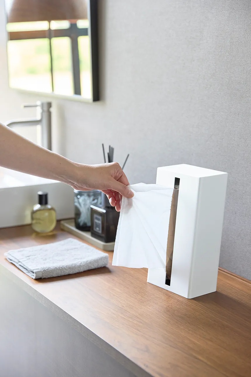 Κουτί για χαρτομάντηλα Yamazaki χρώμα: άσπρο φωτογραφία