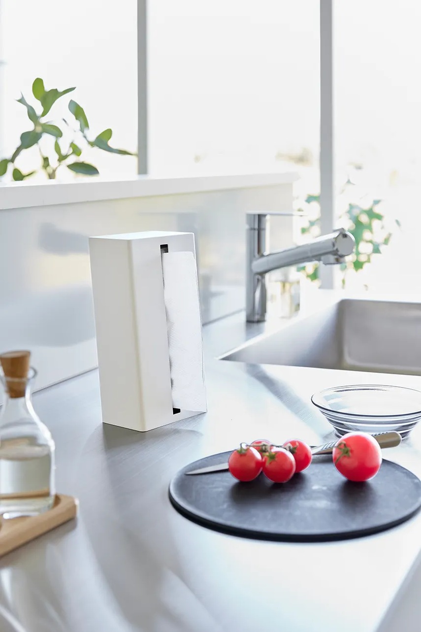 Κουτί για χαρτομάντηλα Yamazaki χρώμα: άσπρο φωτογραφία