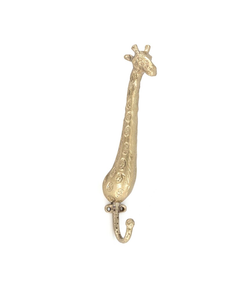Doing Goods umeraș de perete Gloria Giraffe Hook culoarea galben