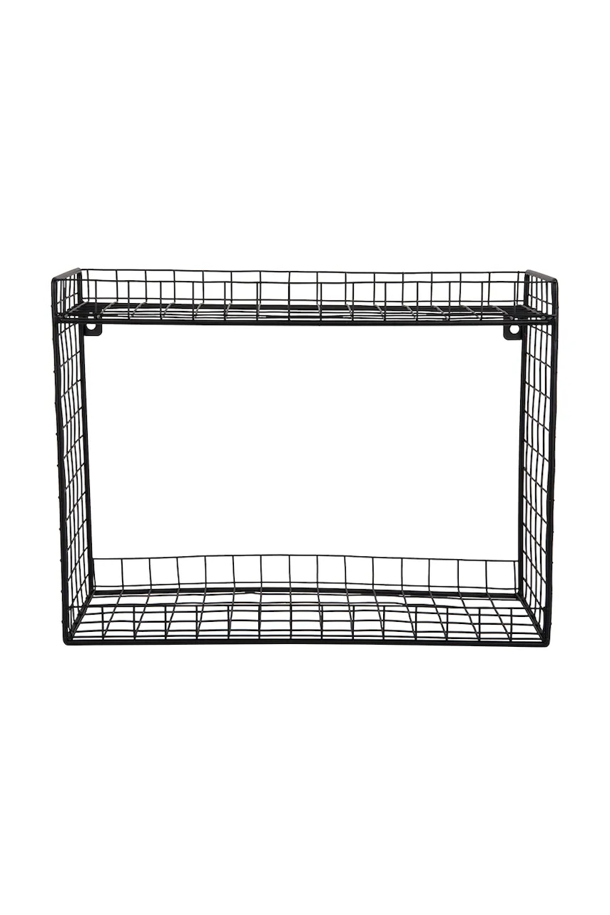 Present Time raft de perete Reja culoarea negru