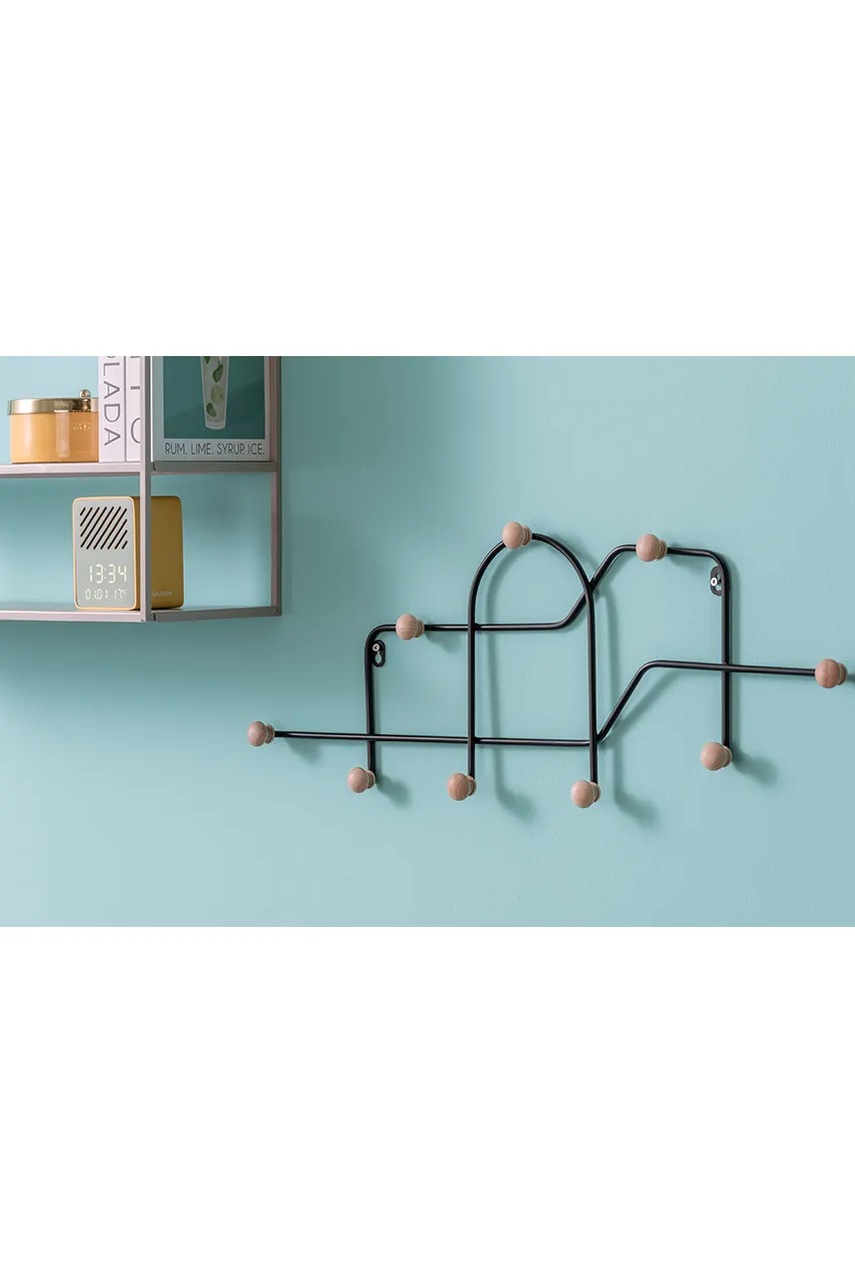 Настенная вешалка Present Time Maze цвет чёрный