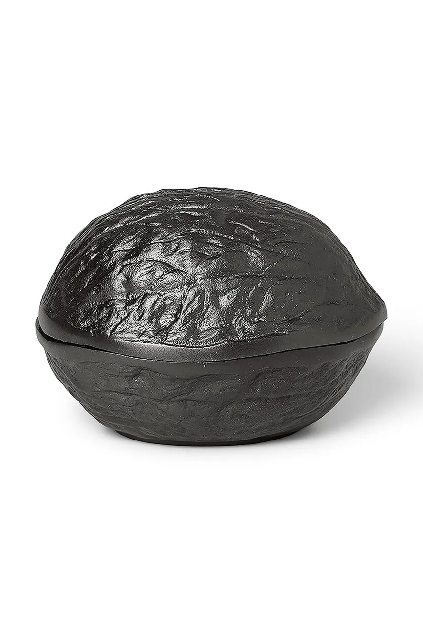 ferm LIVING recipient cu capac Forest Nut Box culoarea negru